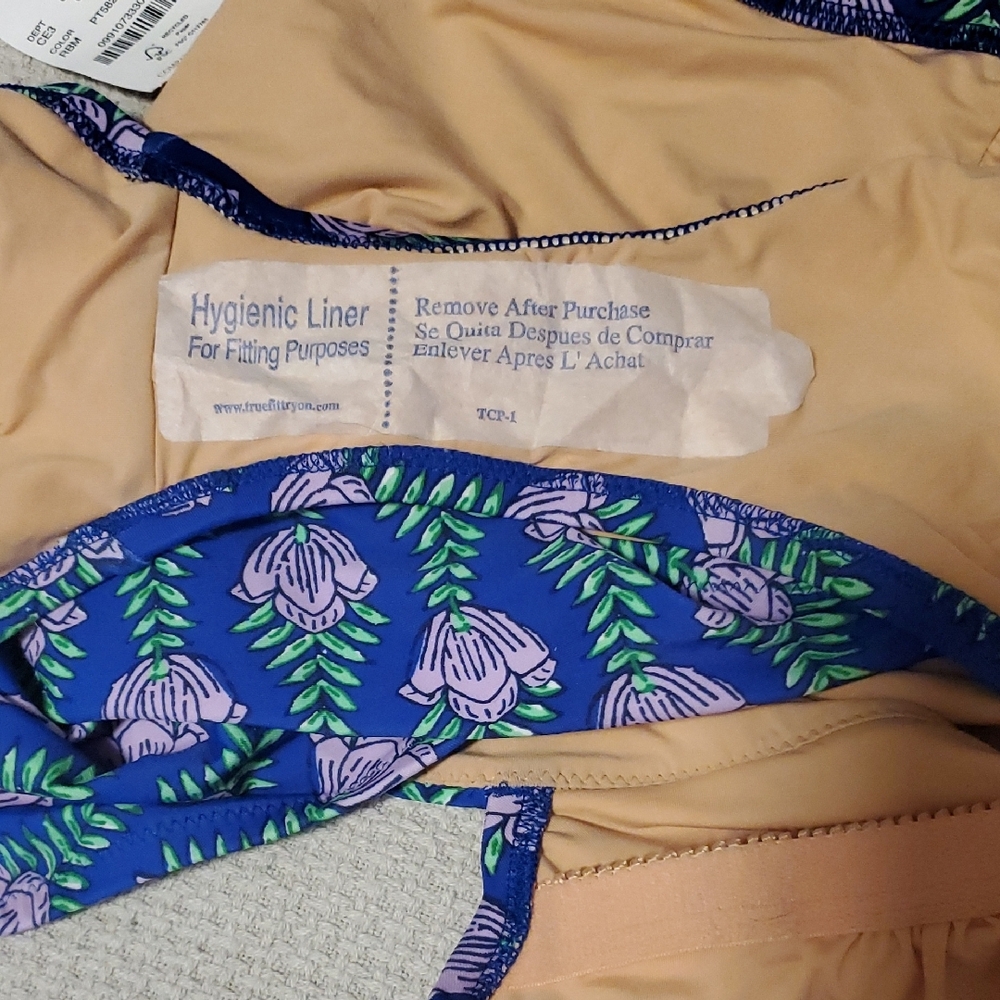 J. Crew Blue and Purple One Piece Swimsuit - Picture 6 of 6